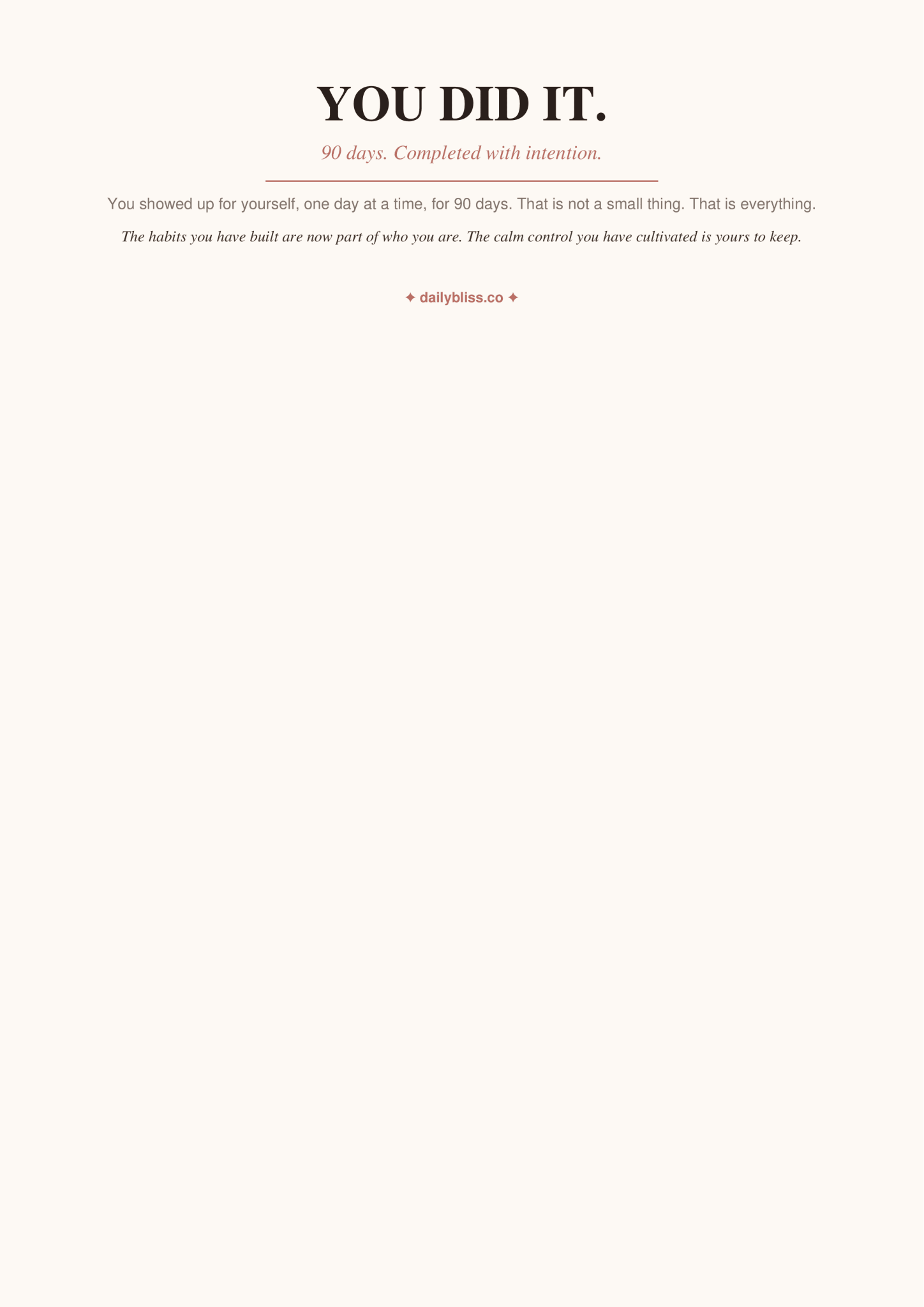 90 Day Digital Wellness Planner - Daily Bliss