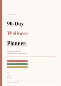 90 Day Digital Wellness Planner - Daily Bliss