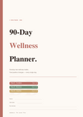 90 Day Digital Wellness Planner