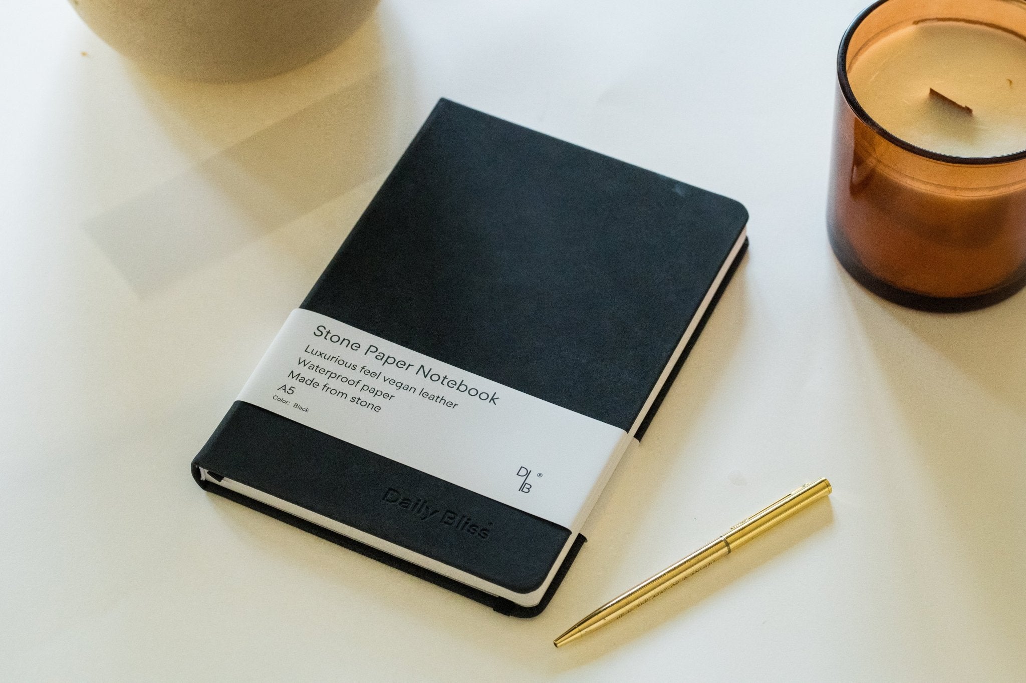Stone Paper Notebook (Blank) - Daily Bliss