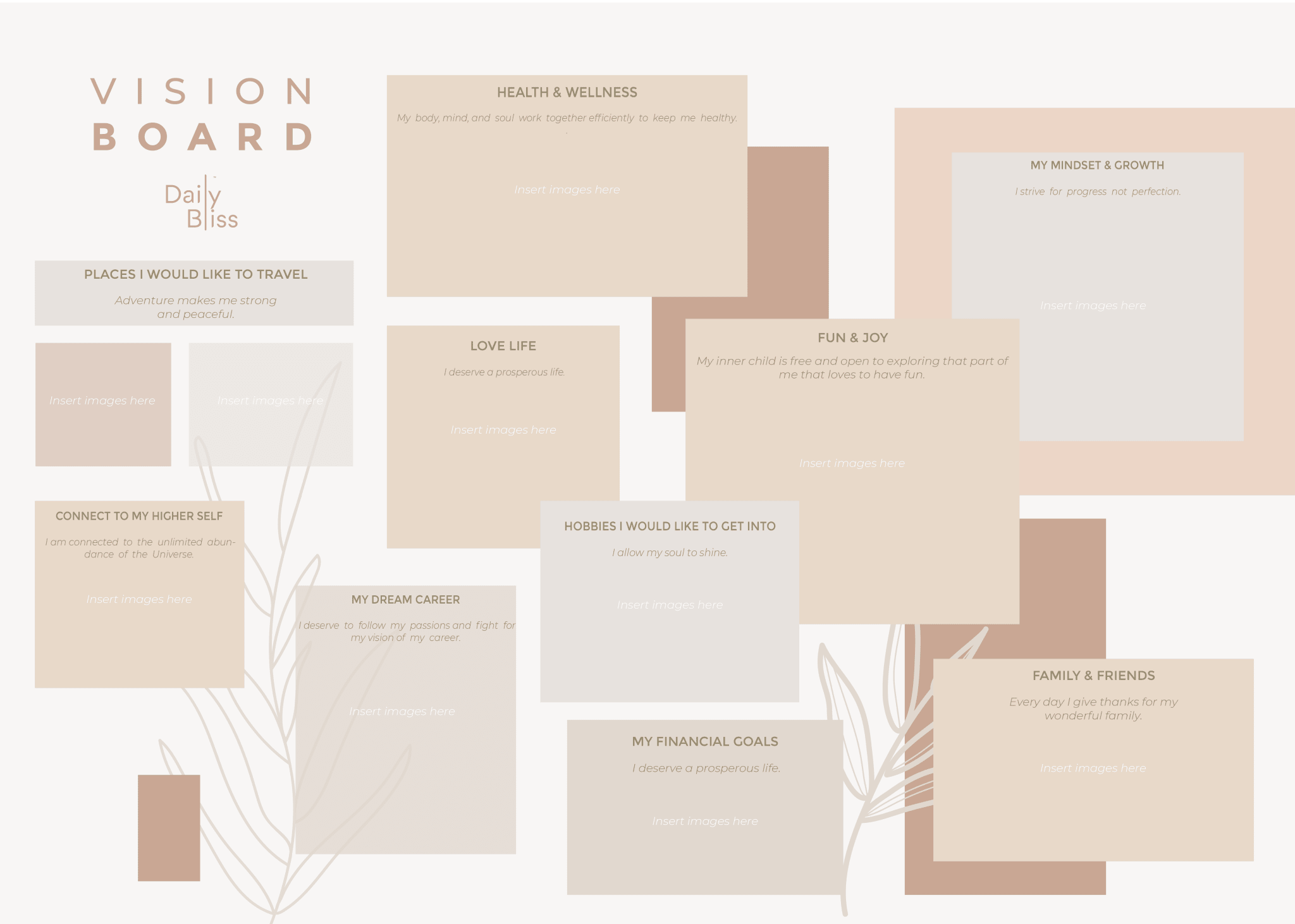 Digital Vision Board - Daily Bliss