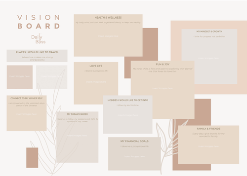 Digital Vision Board - Daily Bliss